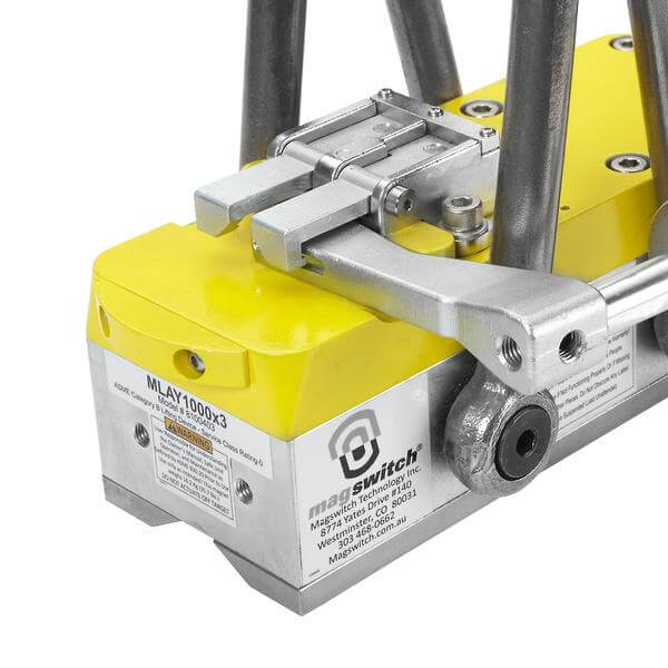 Magswitch MLAY 1000X3 Lifting Magnet #8100403 lifts large flat sheets, beams, pipe and more